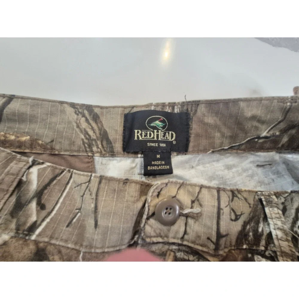 RedHead Mens‎ Realtree Camo Cargo Pants Ripstop Hunting Tactical Utility Size M